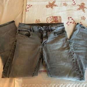 Men's Gray Straight Jeans